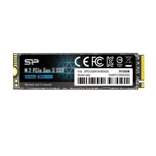 Online Silicon Power P34A60 512GB NVMe M.2 PCIe Gen3x4 2280 SSD In India
