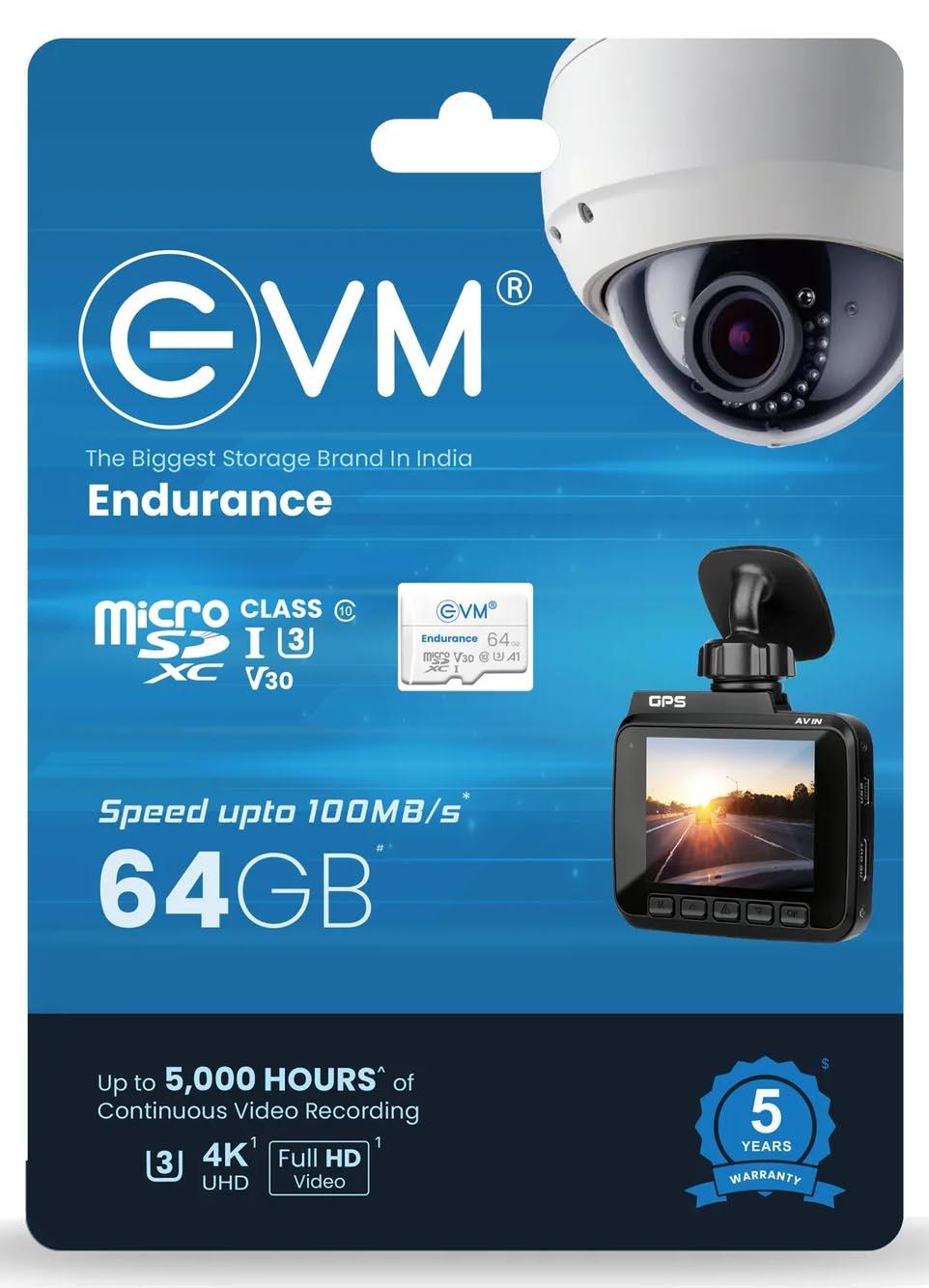 EVM 64GB Endurance Micro SD Card ENTF/64GBU3
