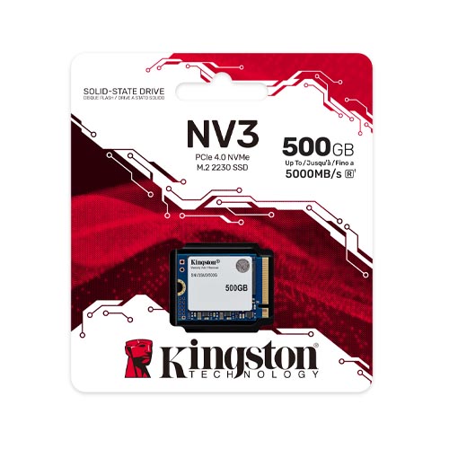 3個Kingston NV3 500GB SSD PCIe 4.0新品未使用 NV3 PCIe 4.0 NVMe SSD 500GB – 4TB - Kingston Technology
