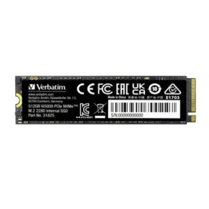 Verbatim 512GB Vi5000 PCIe NVMe M.2 SSD 31825
